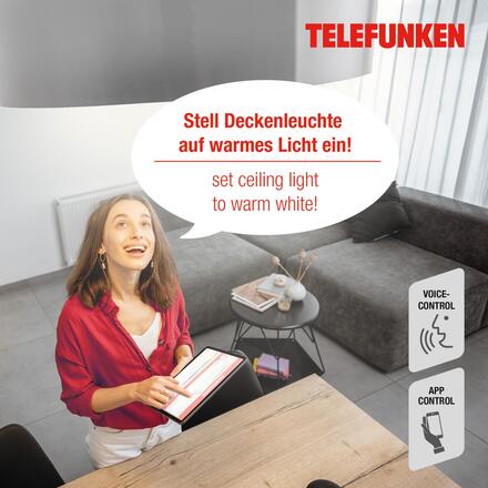 TELEFUNKEN LED Smart vestavné svítidlo pr. 17 cm 12W 1200lm bílé 309406TF