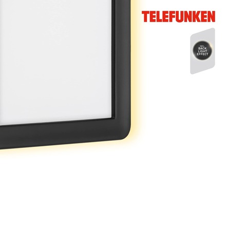 BRILONER TELEFUNKEN LED venkovní svítidlo 28 cm 16W 2000lm černá TF 313605TF