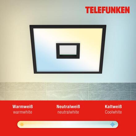 BRILONER TELEFUNKEN svítidlo LED panel, paměť, dálkový ovladač, RGB, časovač, přímé a nepřímé osvětlení 319405TF