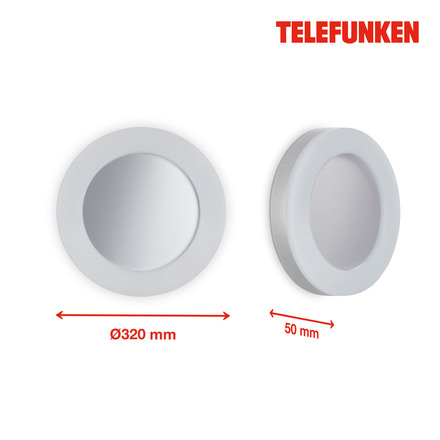 BRILONER LED venkovní svítidlo, stříbrná, 1x LED Platine/24W TF 320904TF