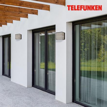 BRILONER TELEFUNKEN LED venkovní nástěnné svítidlo, voděodolné a prachotěsné, kostka, černá/bílá 321905TF