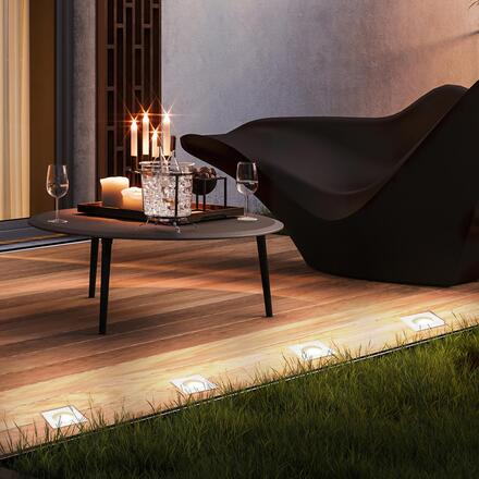 BRILONER TELEFUNKEN venkovní svítidlo do země, vodotěsné IP67, tvrzené sklo, GU10 patice, hranaté 322802TF