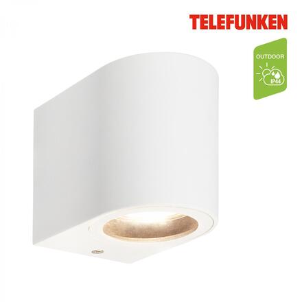 BRILONER TELEFUNKEN venkovní nástěnné svítidlo, ochrana proti stříkající vodě, bílé 322906TF