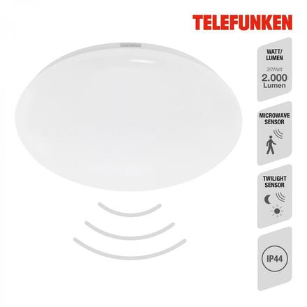 BRILONER TELEFUNKEN LED stropní svítidlo, pr. 40 cm, 20 W, bílé TF 601306TF