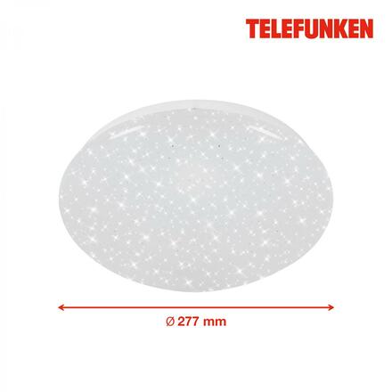 BRILONER TELEFUNKEN LED stropní svítidlo s čidlem, pr. 27,7 cm, 12 W, bílé TF 601706TF
