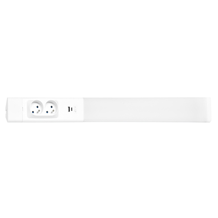 Ecolite Kuchyňské SMD svítidlo vč. zásuvek + USB 18W 2350lm 60,5cm TL3191-LED18W