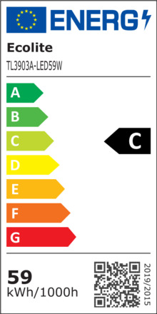 Ecolite LED prachotěs 59W,150cm,IP65,9000lm,4100K TL3903A-LED59W