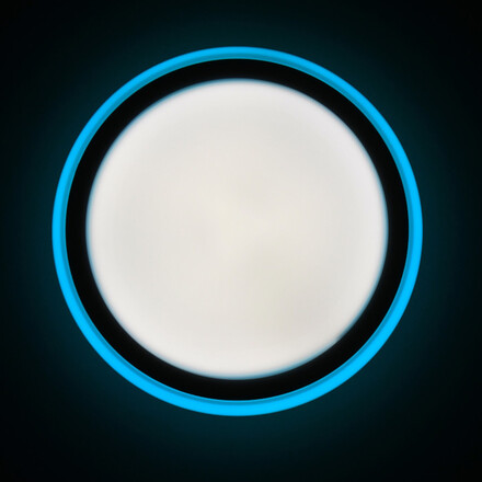 Ecolite LED stropní svítidlo RC průměr 38,5cm 30W+6W 3CCT IP20 2700lm bílá WCJ385-36W/RGBW
