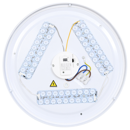 Ecolite LED stropní svítidlo kruh HF senzor pohybu 24W 1960lm CCT IP44 bílé WCLR-HF/24W/CCT