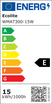 Ecolite LED stropní svítidlo 15W CCT 1650lm IP65 černá WMAT300-15W/CR