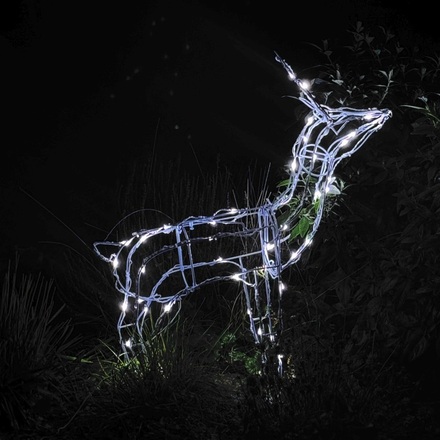 ACA Lighting sob 100 LED CW, 220-240V + 8 programů, IP44, 66x31x80cm, 5m bílý kabel X0810024241