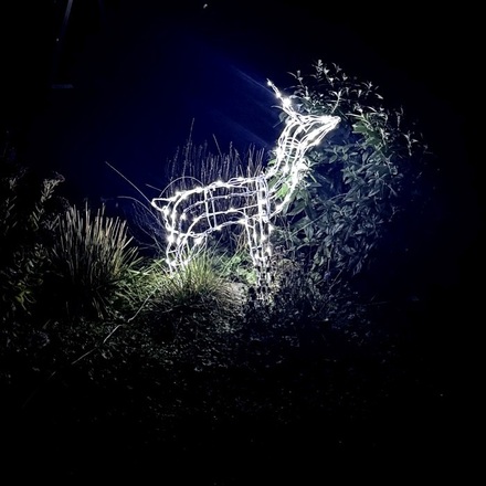 ACA Lighting sob 100 LED CW, 220-240V + 8 programů, IP44, 66x31x80cm, 5m bílý kabel X0810024241