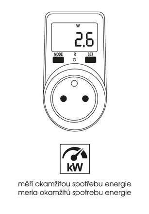 Ecolite Zásuvka s měřením el. energie XPM-04
