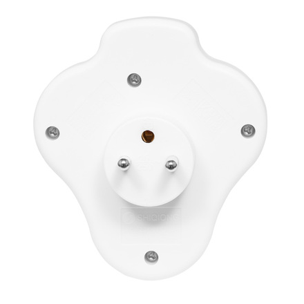 Ecolite 2-zásuvková V rozbočka 1xUSB 1xUSB-C 5V/2,4A vypínač XQFZBK-01/3