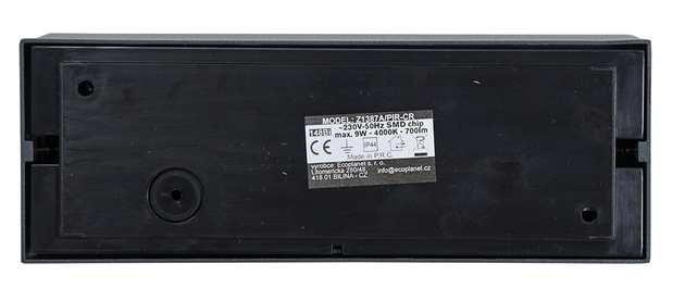 Ecolite SMD venkovní svítidlo PIR 9W 700lm 4000K IP44 antracit Z1387A/PIR-CR