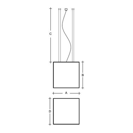 LUCIS závěsné svítidlo IZAR C 37,7W LED 3000K akrylátové sklo ZL4.IC.K1.440.91