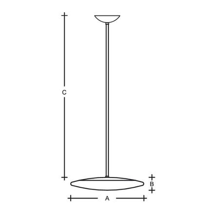 LUCIS závěsné svítidlo RONDO 36W LED 3000K sklo chrom opál DALI ZT.K1.R550.77L