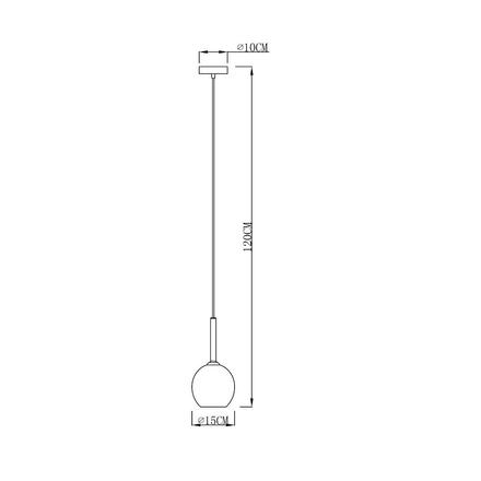 ZUMALINE Závěsné svítidlo MONIC MD1629-1 měď