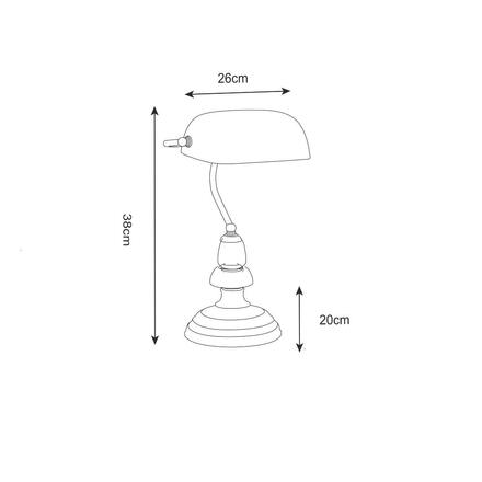 ZUMALINE Stolní pracovní lampa EDES T110810