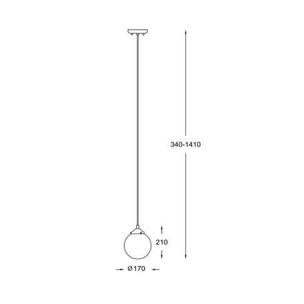 ZUMALINE Závěsné svítidlo RIANO P0454-01D-F7AC