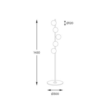 ZUMALINE Stojací lampa ALI 5649