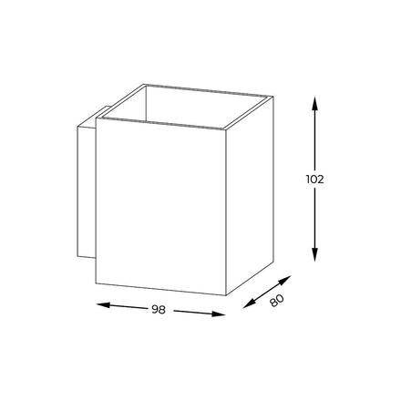 ZUMALINE Nástěnné svítidlo SOLA WL SQUARE bílá 91062