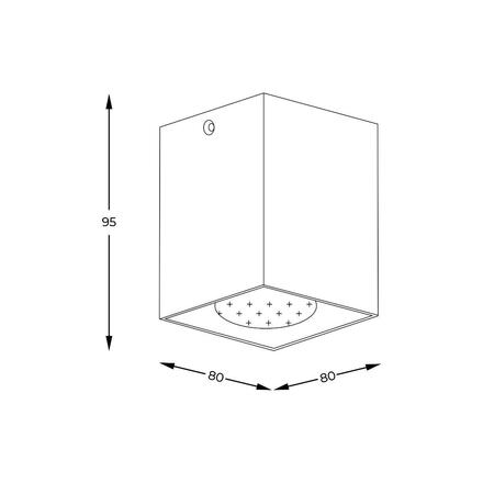 ZUMALINE Bodové svítidlo SQUARE 50475-WH-N