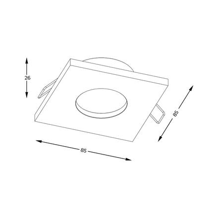 ZUMALINE Bodové svítidlo CHIPO DL ARGU10-031-N