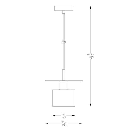 ZUMALINE A8183 SARDA závěsné svítidlo zlatá