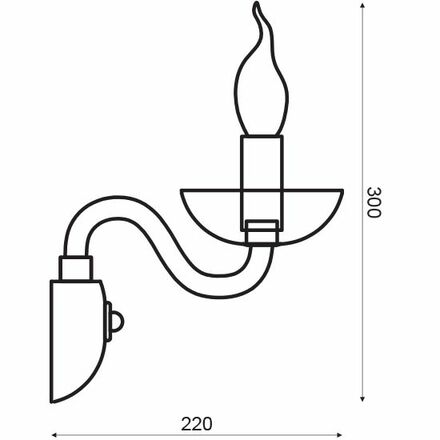 ACA Lighting Crystal nástěnné svítidlo BLK82181WWC