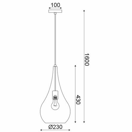 ACA Lighting Style závěsné svítidlo OD90911PCH