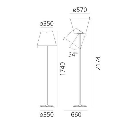 Artemide MELAMPO MEGA stojací 0577010A