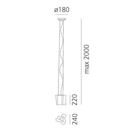 Artemide LOGICO MINI závěs. 0696020A