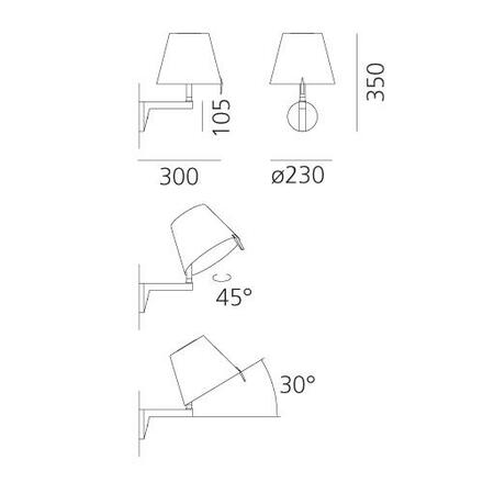 Artemide MELAMPO nást. bez vypín. bronz 0720020A