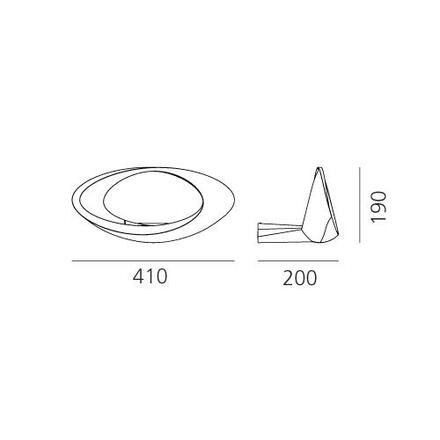 Artemide Cabildo nástěnné LED 3000K 1181010A