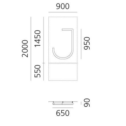 Artemide Alphabet of Light - velké písmeno J 1201J00A