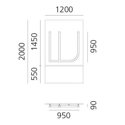 Artemide Alphabet of Light - velké písmeno W 1201W00A