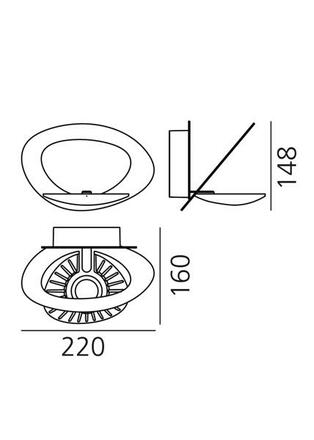 Artemide Pirce Micro nástěnné - 2700K - bílá 1248W10A