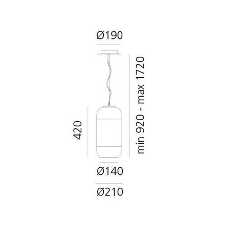 Artemide Gople - stříbrná 1405010A