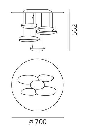 Artemide MERCURY MINI stropní LED nerez 1476110A