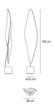 Artemide COSMIC LEAF stojací halogen 1504010A