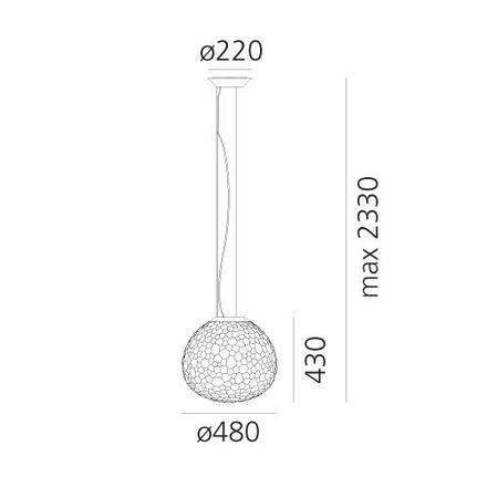 Artemide METEORITE 48 halo závěs. 1713010A