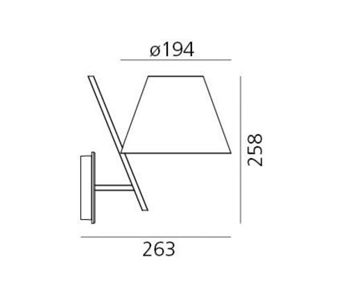 Artemide La Petite nástěnné - černá 1752030A