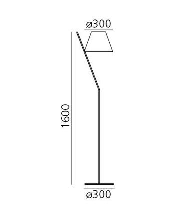 Artemide La Petite stojací lampa - černá 1753030A