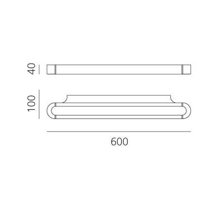 Artemide Talo nástěnné 60 - nestmívatelné - bílá 1913040A