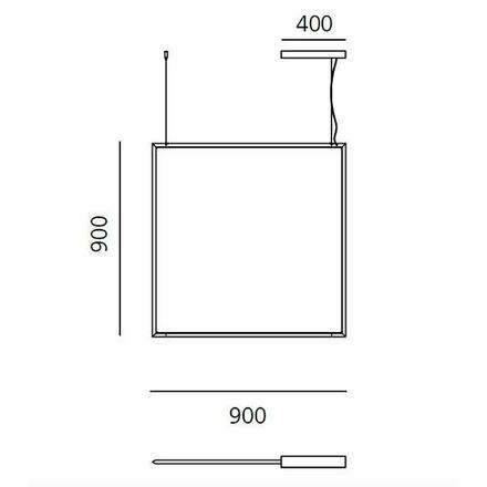 Artemide Discovery Space čtverec - RGBW - bronz - Bluetooth 2001060APP