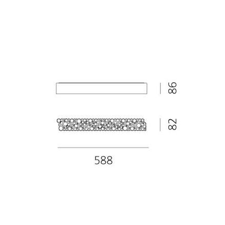 Artemide Calipso lineární systém 60 stropní 2010010A