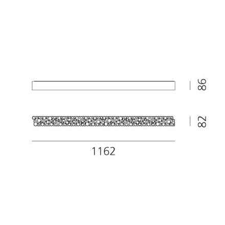 Artemide Calipso lineární systém 120 stropní 2011010A