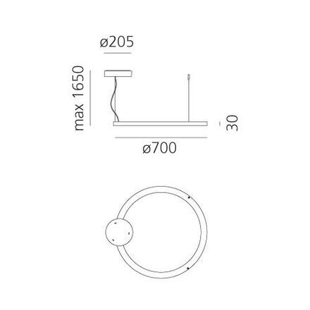 Artemide Ripple - kruh pr.700 2061010A