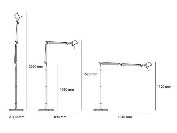 Artemide TOLOMEO tělo alu bez držáku A001000